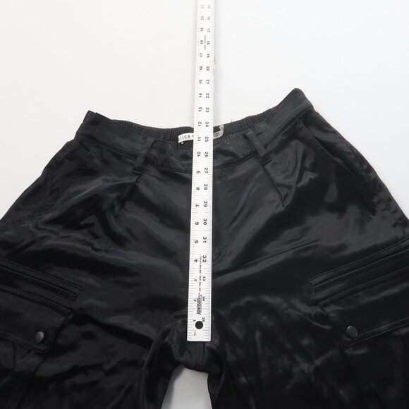 Alice + Olivia Joette Satin Cargo Pants Size 12 petite - Picture 13 of 14